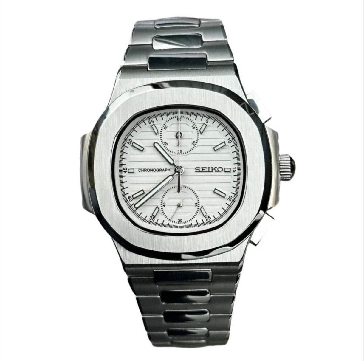 Aquatic White Chrono Dial