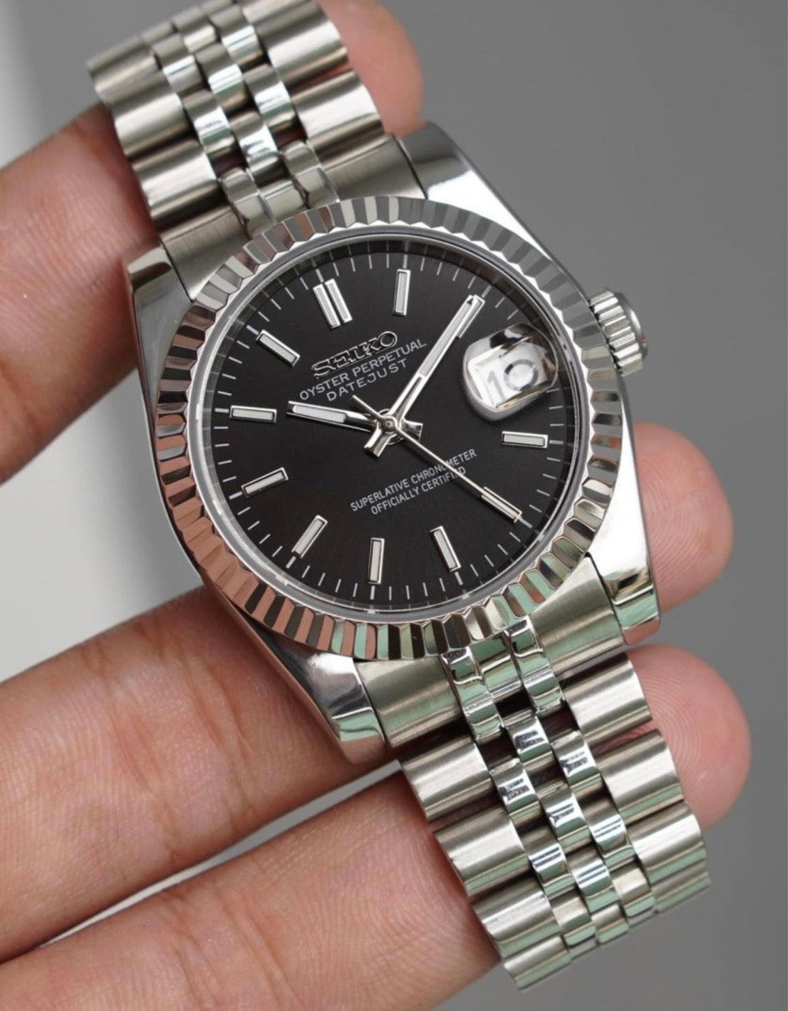 Seikojust Black Dial