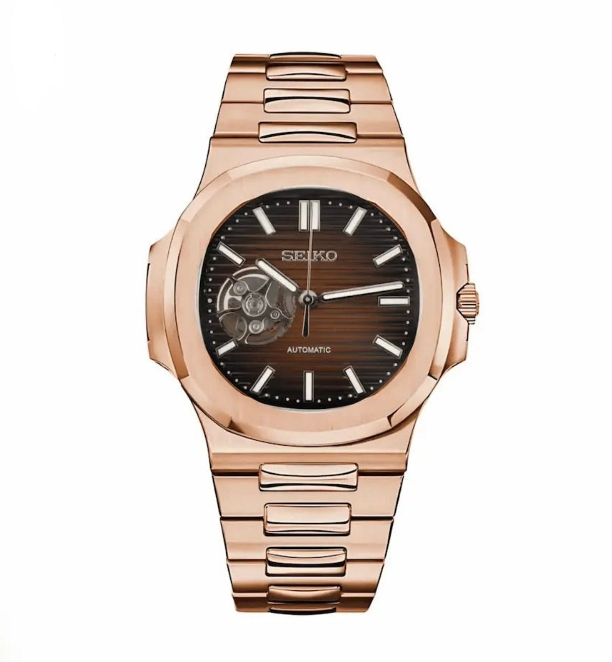 Aquatic Open Heart Chocolate Dial