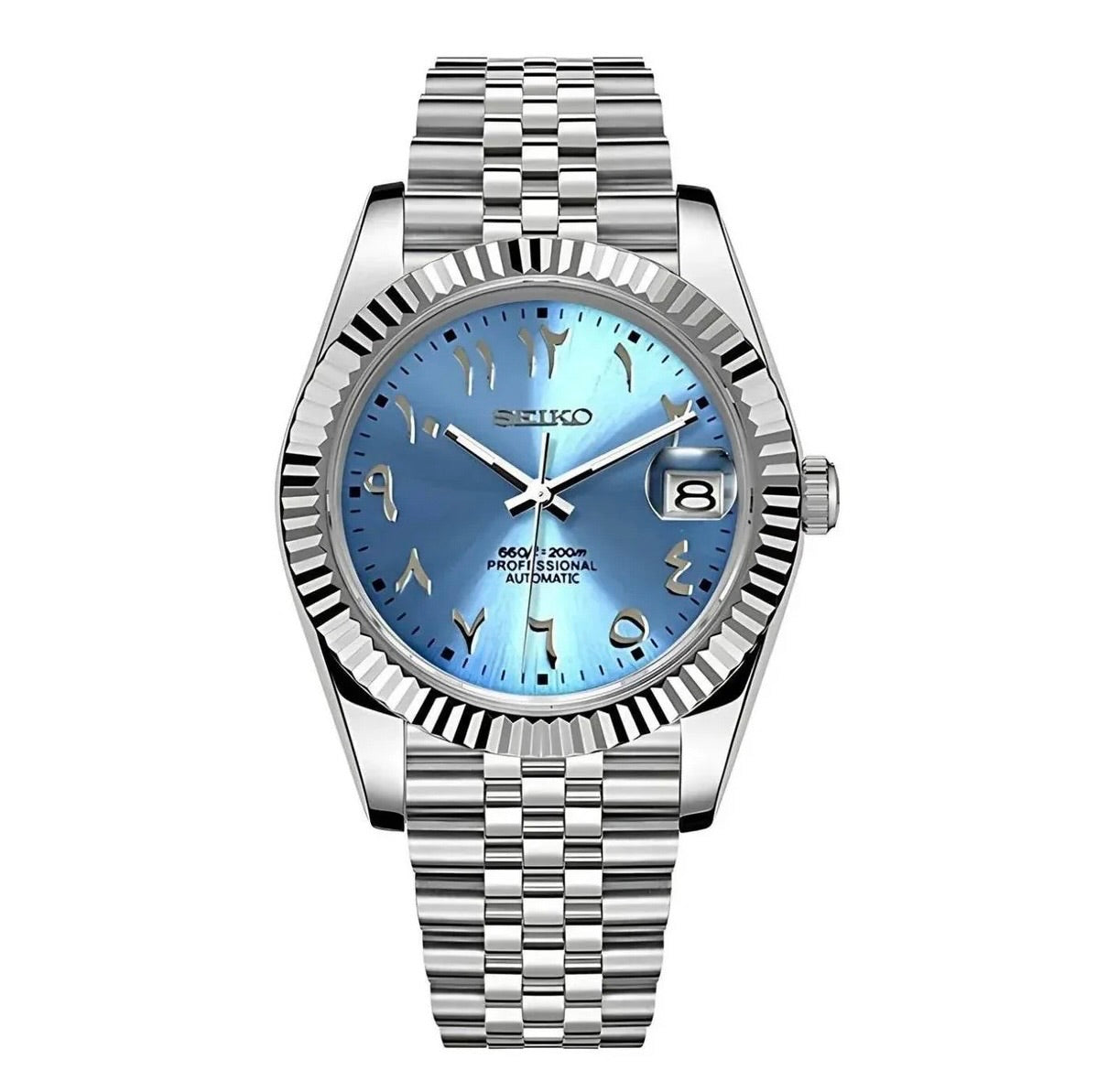 Seikojust Ice Blue Arabic Dial