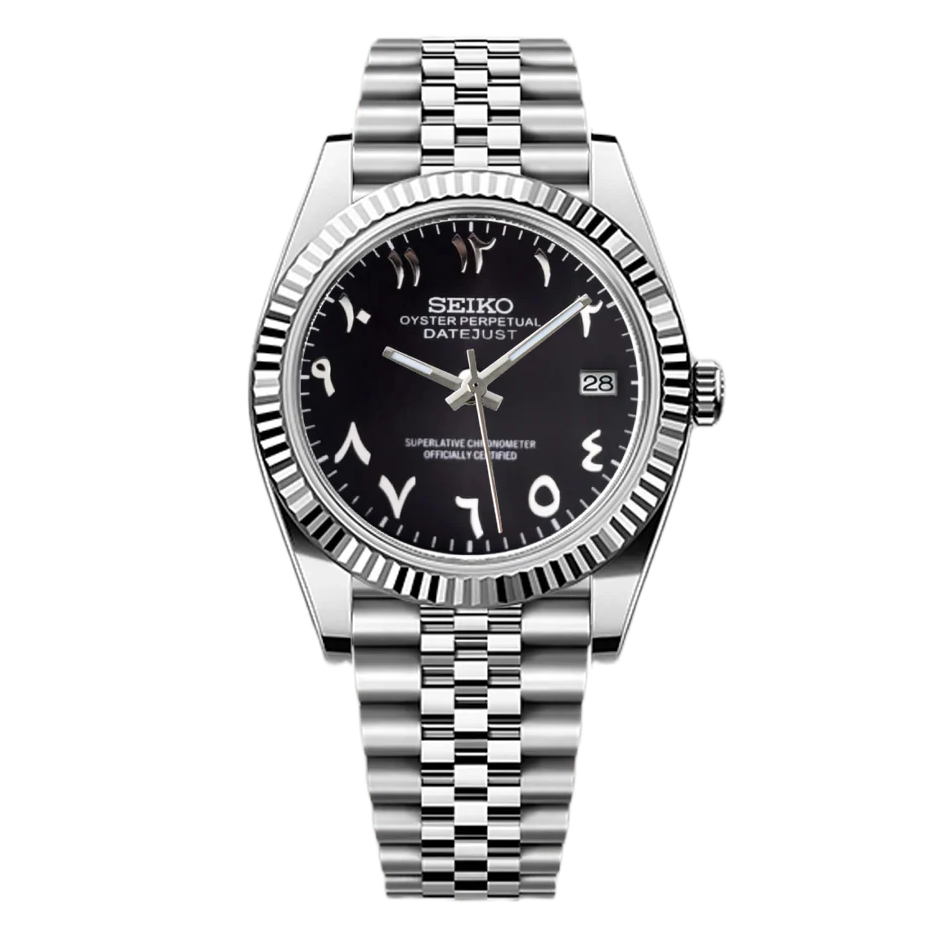 Seikojust Black Arabic Dial