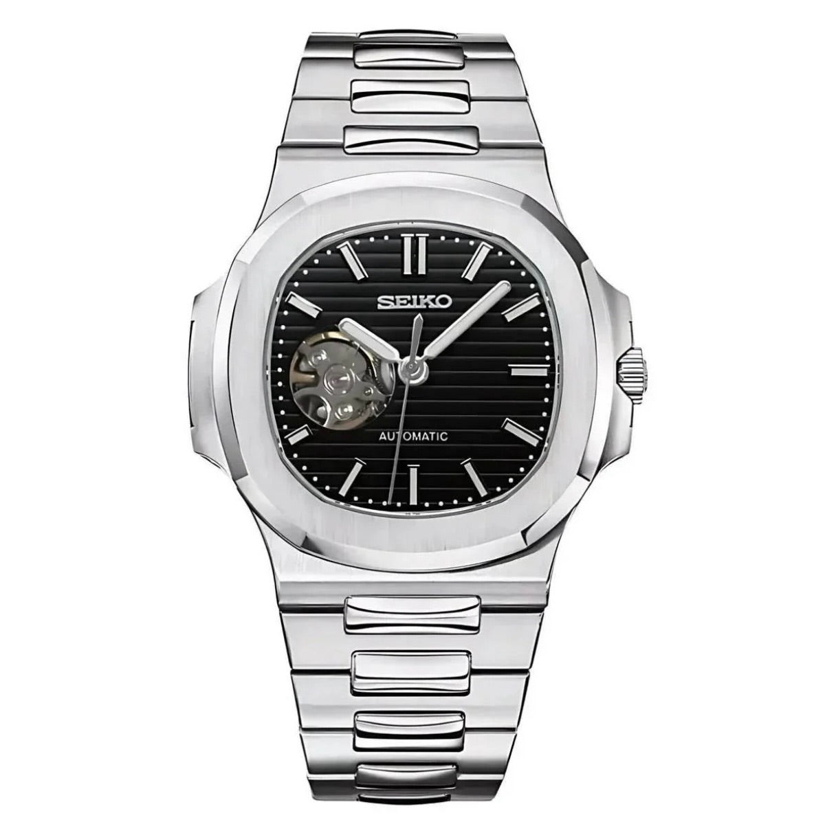 Aquatic Open Heart Black Dial