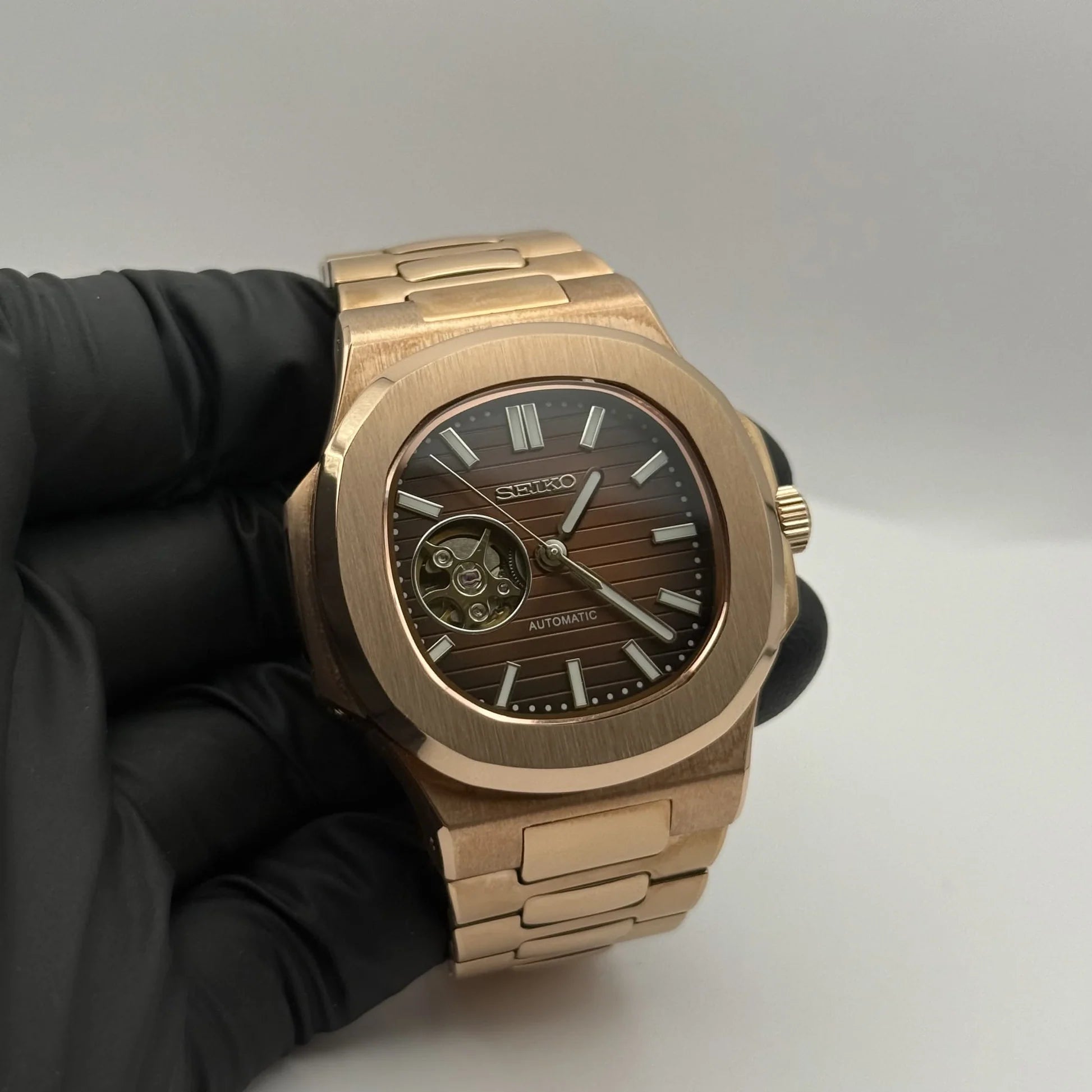 Aquatic Open Heart Chocolate Dial