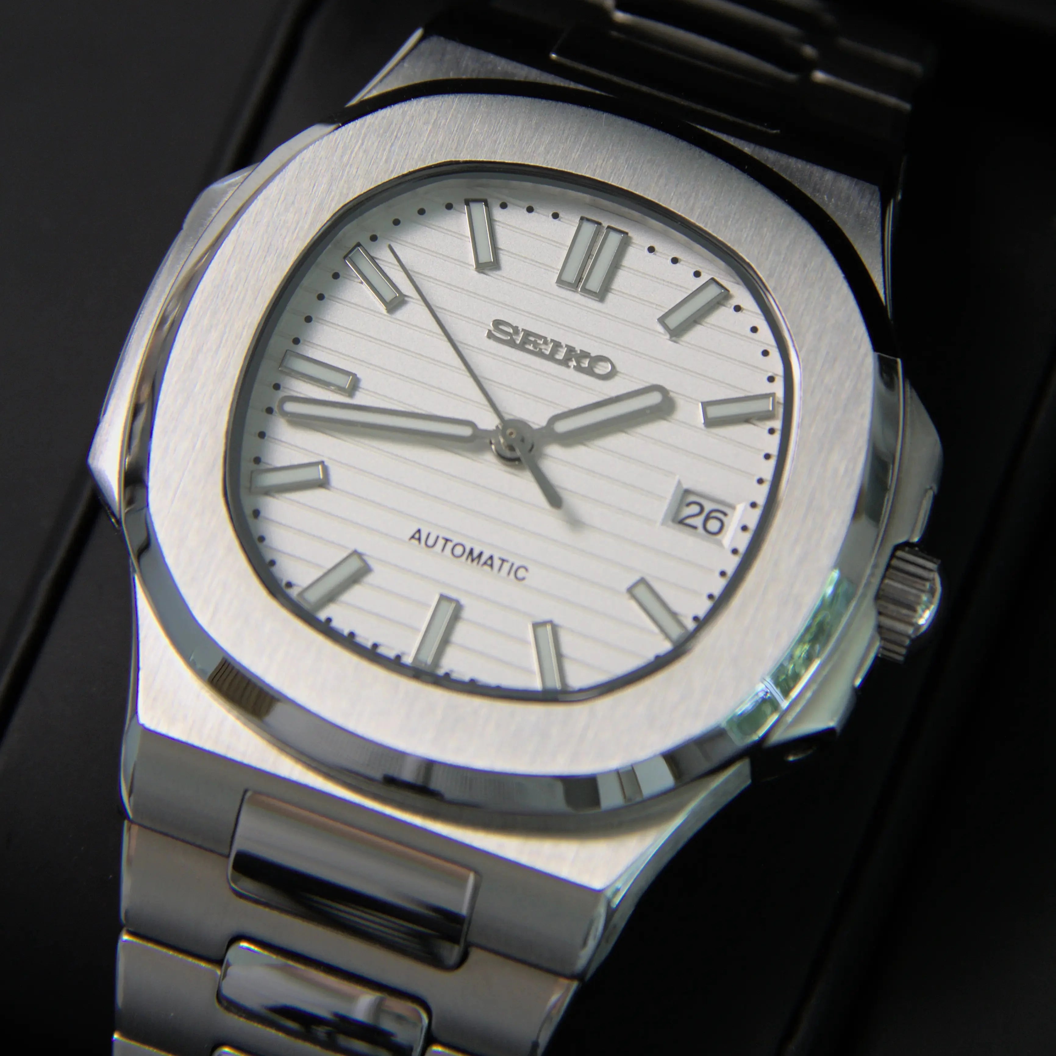 Aquatic White Dial
