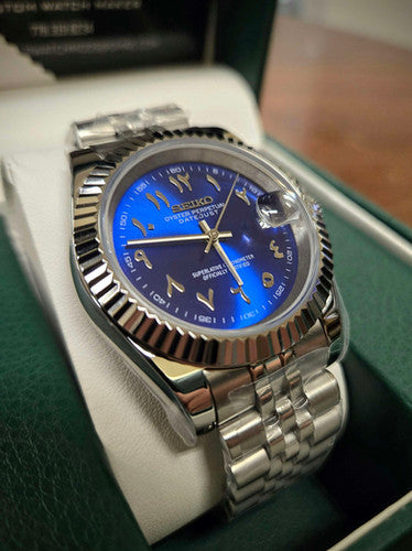 Seikojust Blue Arabic Dial