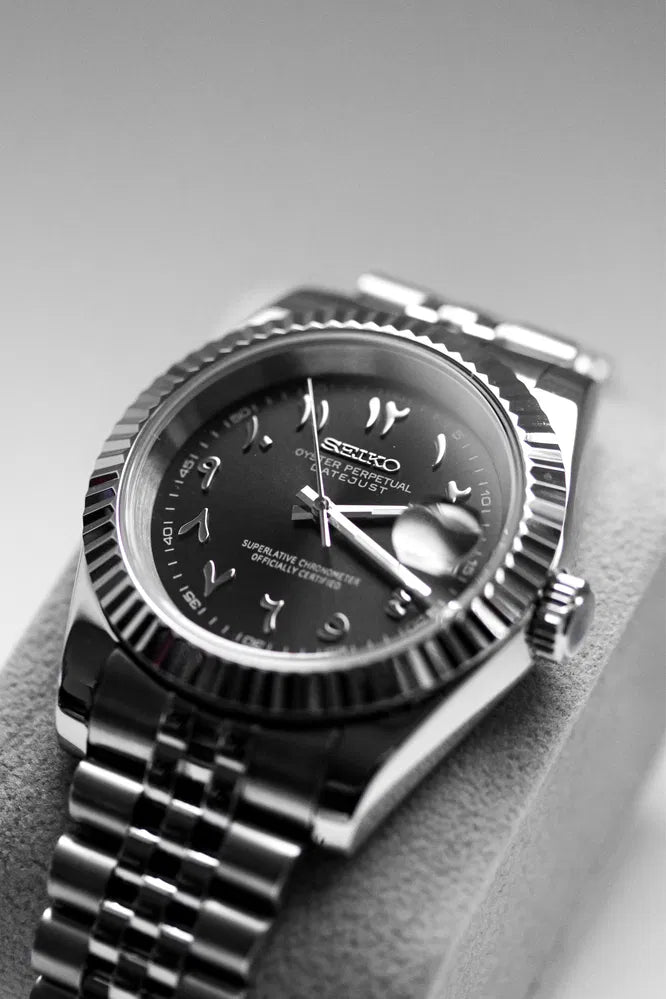 Seikojust Black Arabic Dial