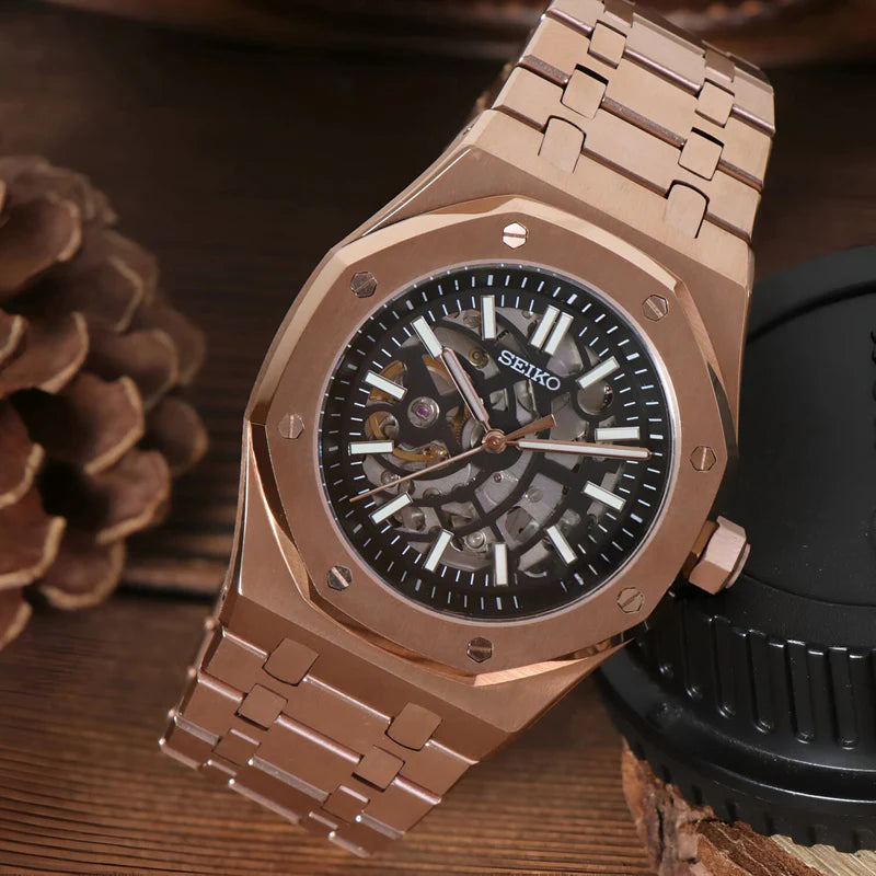 Oakridge Gold Skeleton Dial