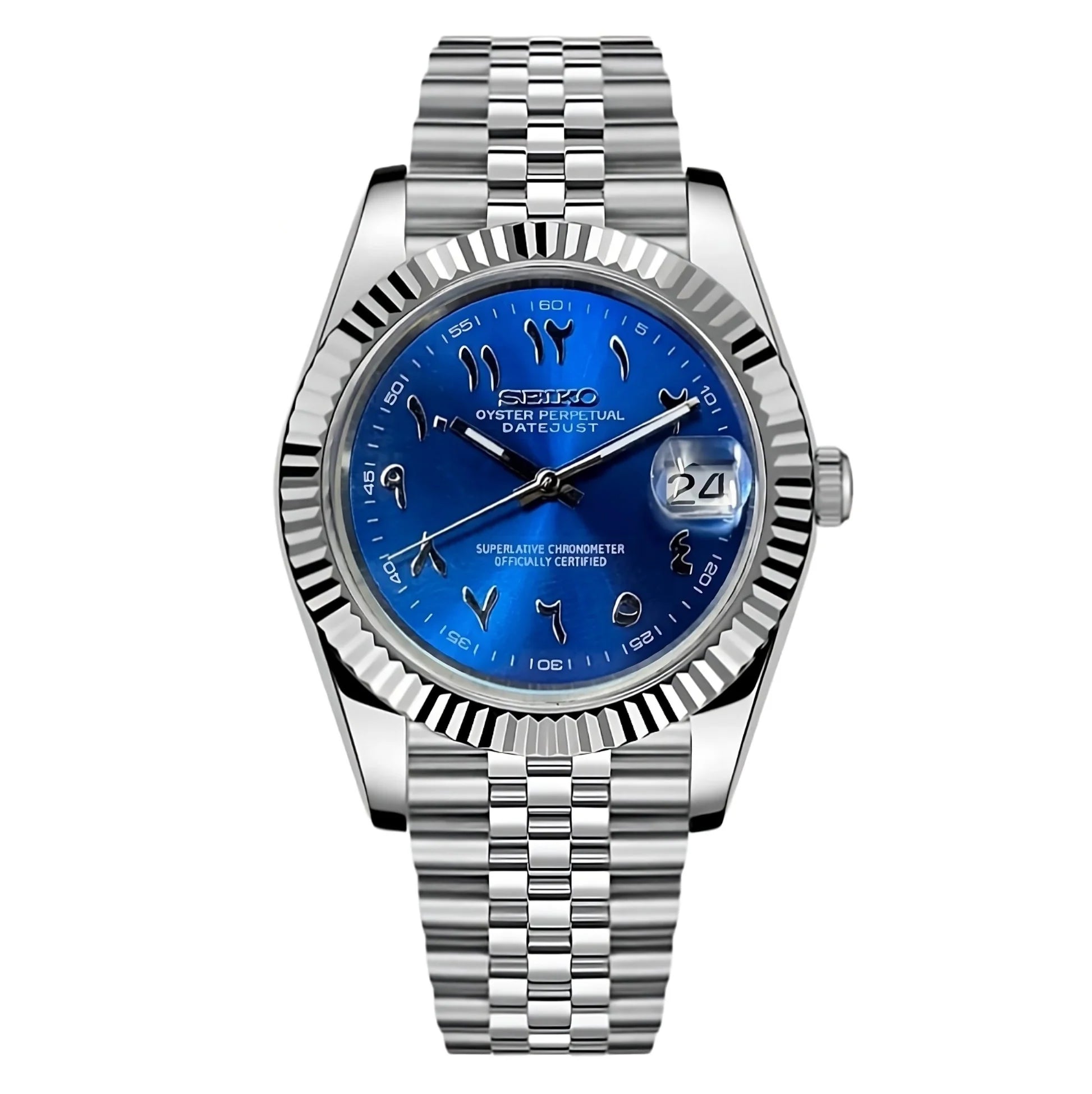 Seikojust Blue Arabic Dial