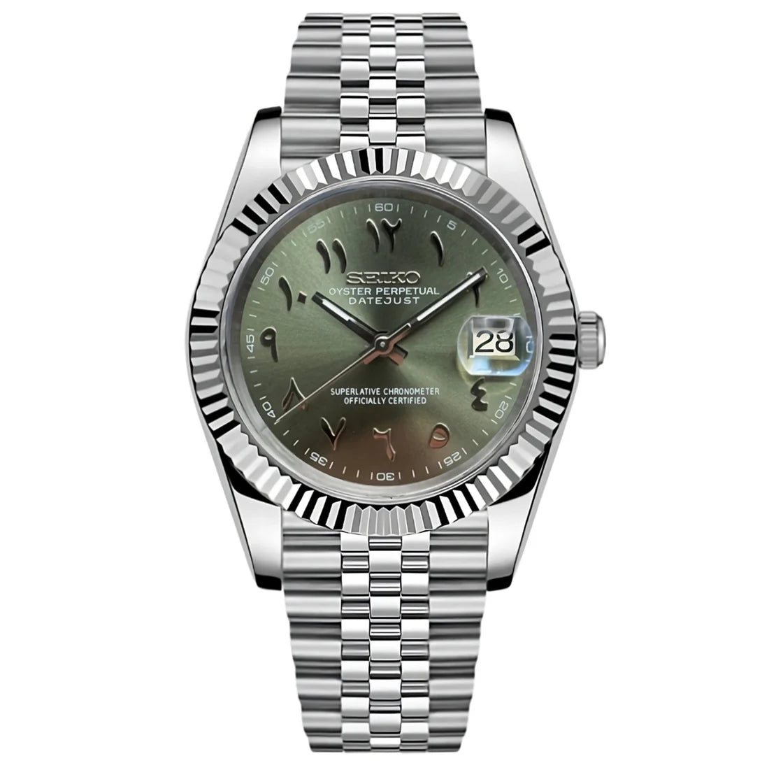 Seikojust Olive Arabic Dial