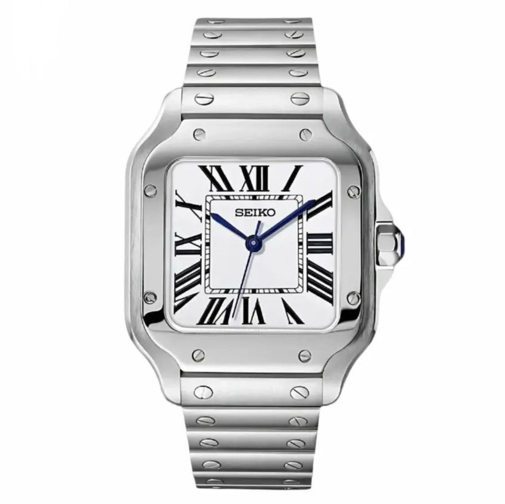 Santos-style White Dial