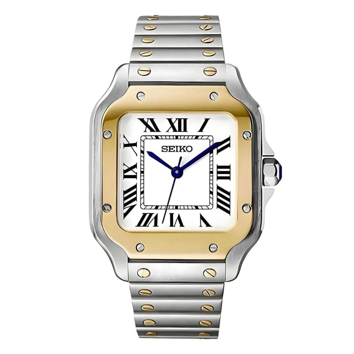 Santos-style Golden Two Tone Dial