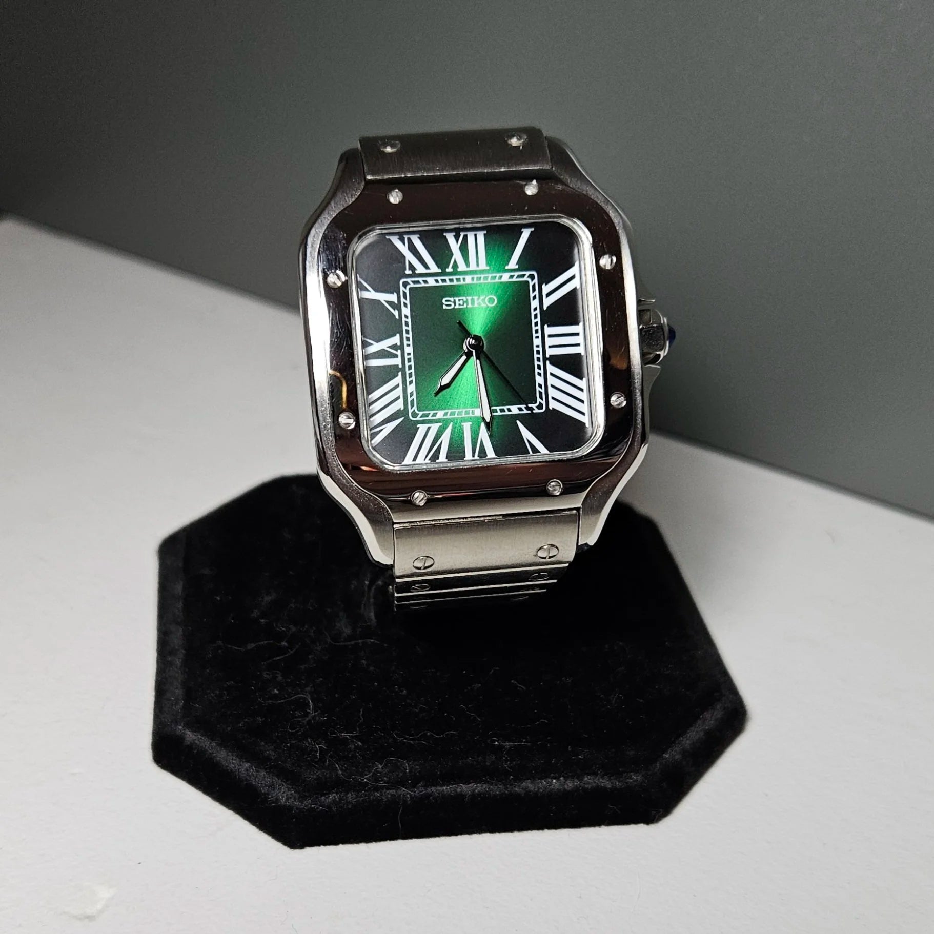 Santos-style Emerald Dial