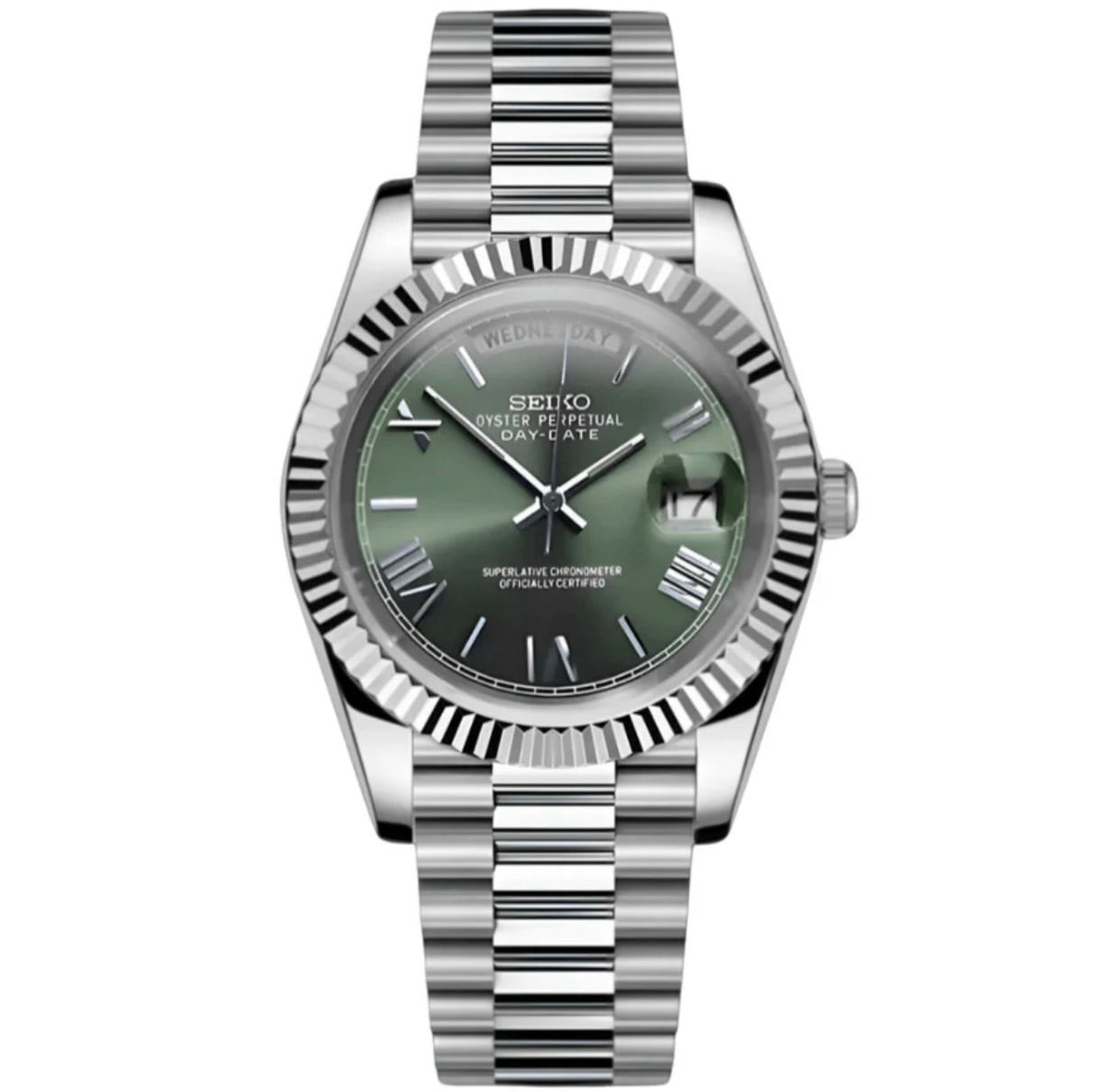 Seikodate Roman Olive Dial