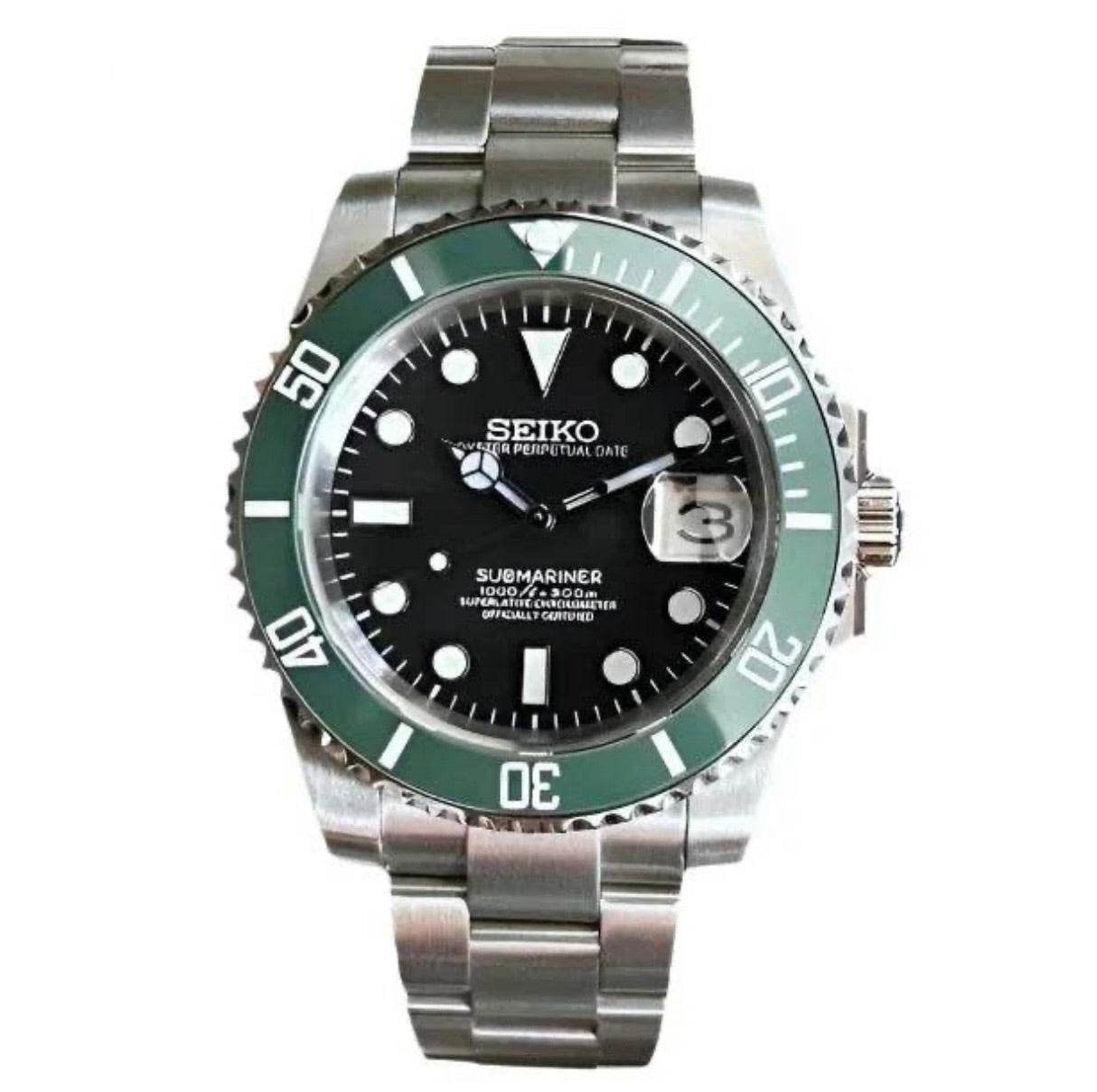 Seikomariner Olive Black Dial