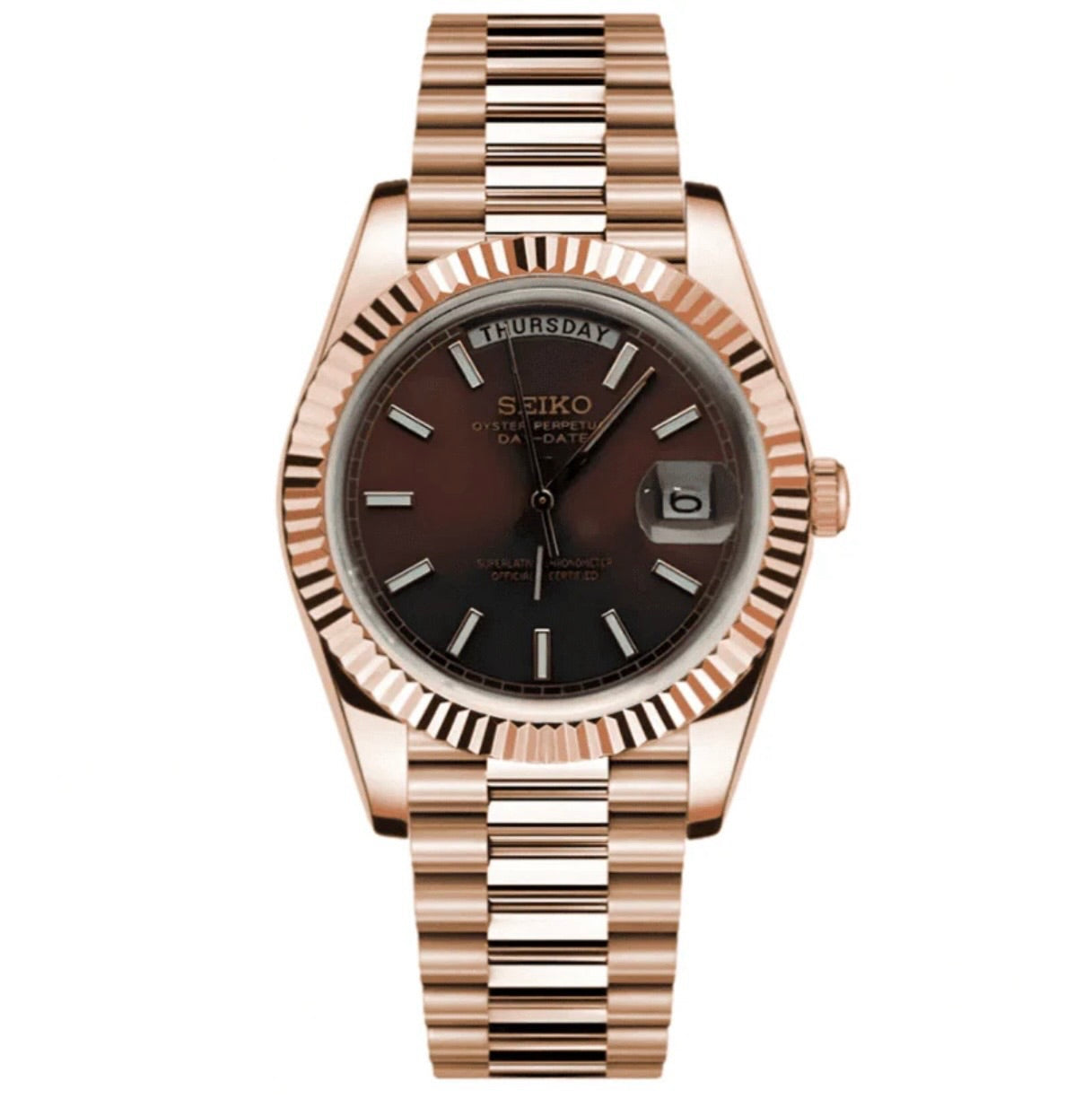 Seikodate Rose Chocolate Dial