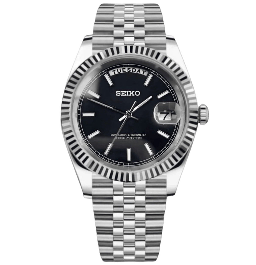 Seikodate Stealth Black Dial