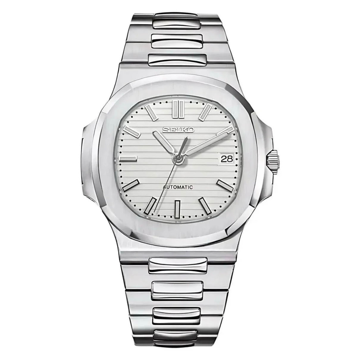 Aquatic White Dial