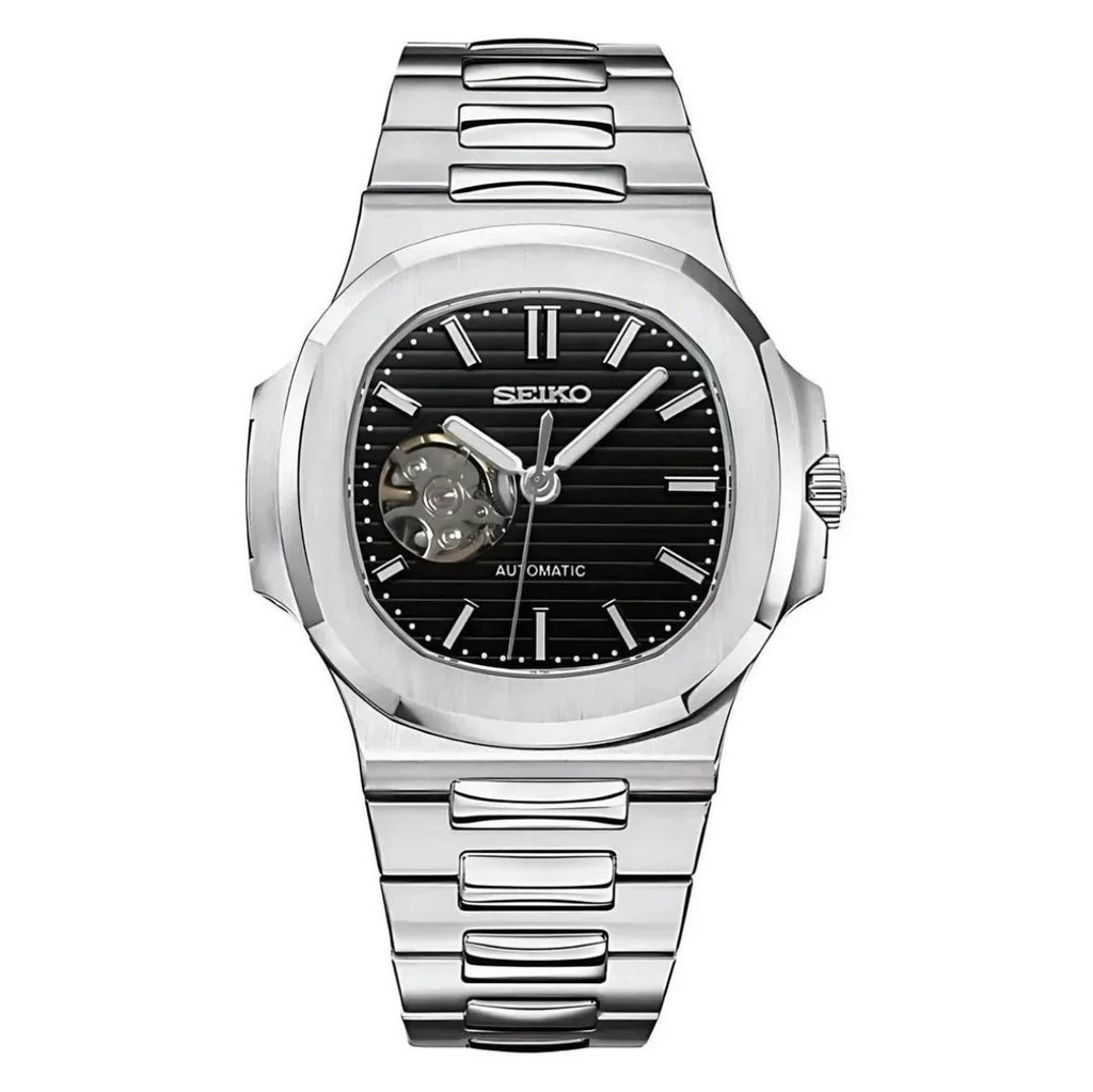 Aquatic Open Heart Black Dial