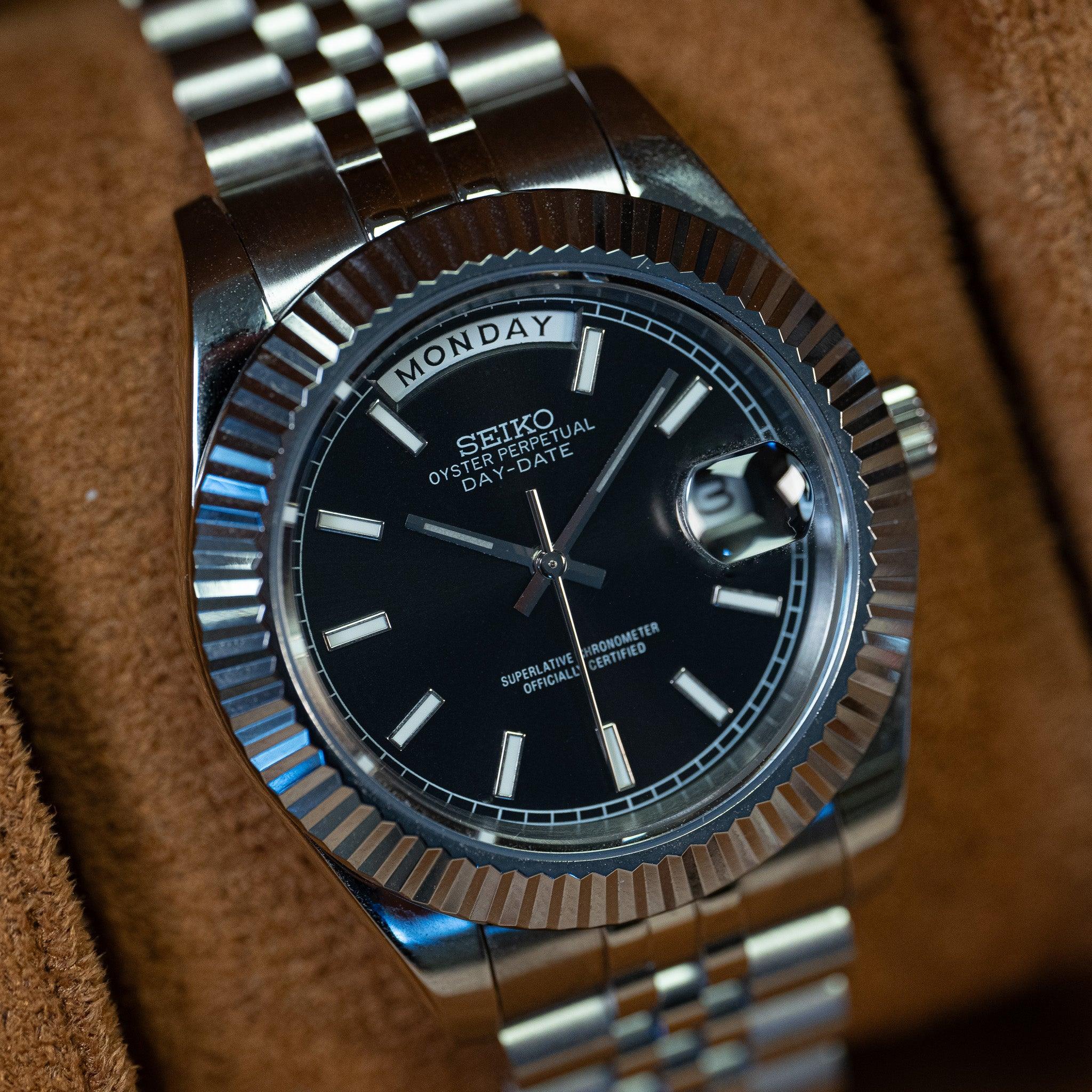 Seikodate Stealth Black Dial