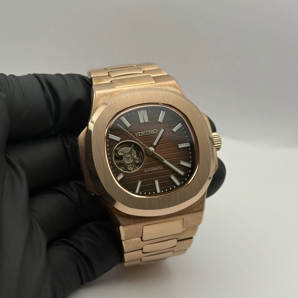 Aquatic Open Heart Chocolate Dial