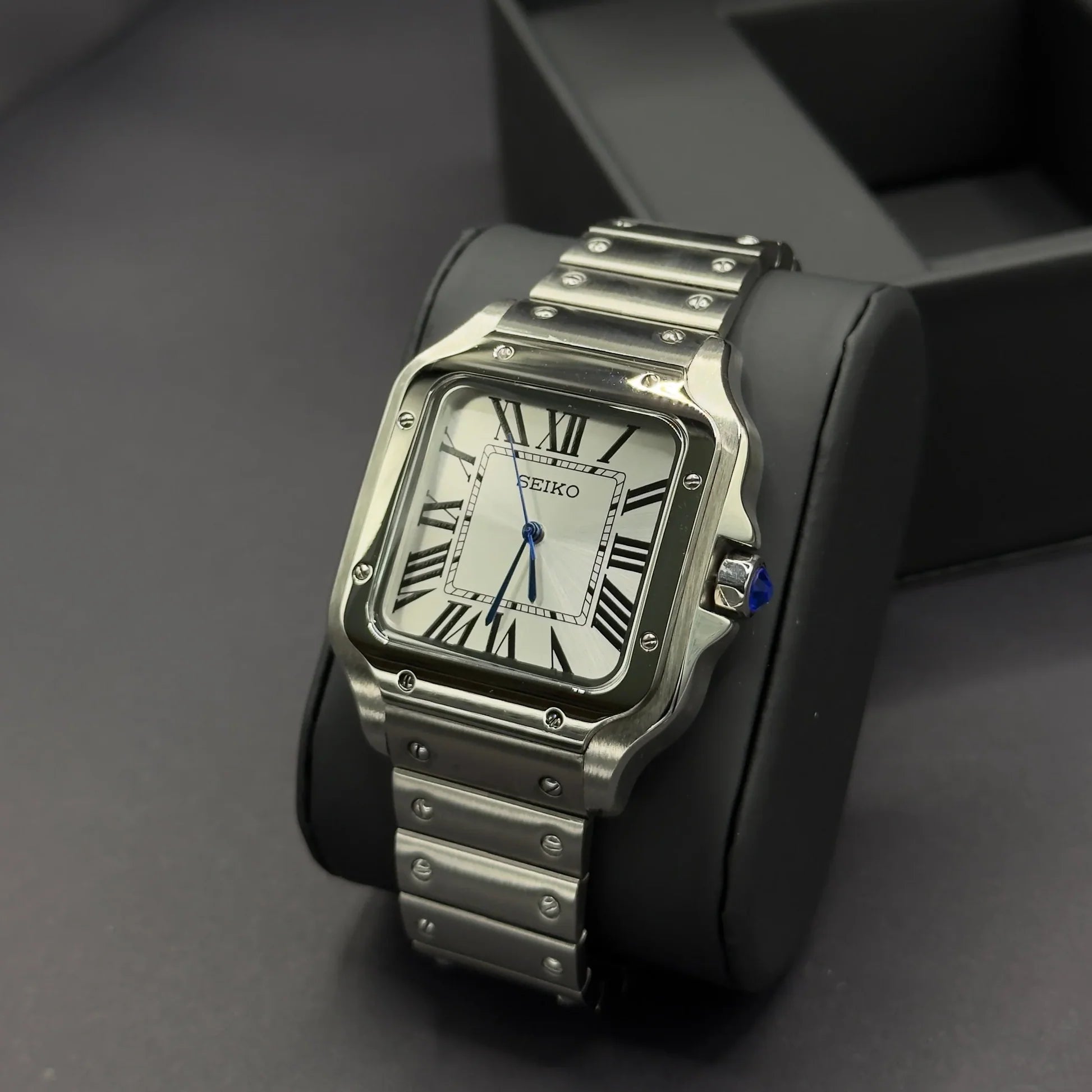 Santos-style White Dial