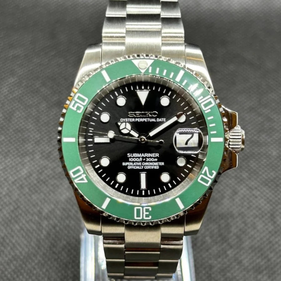 Seikomariner Olive Black Dial